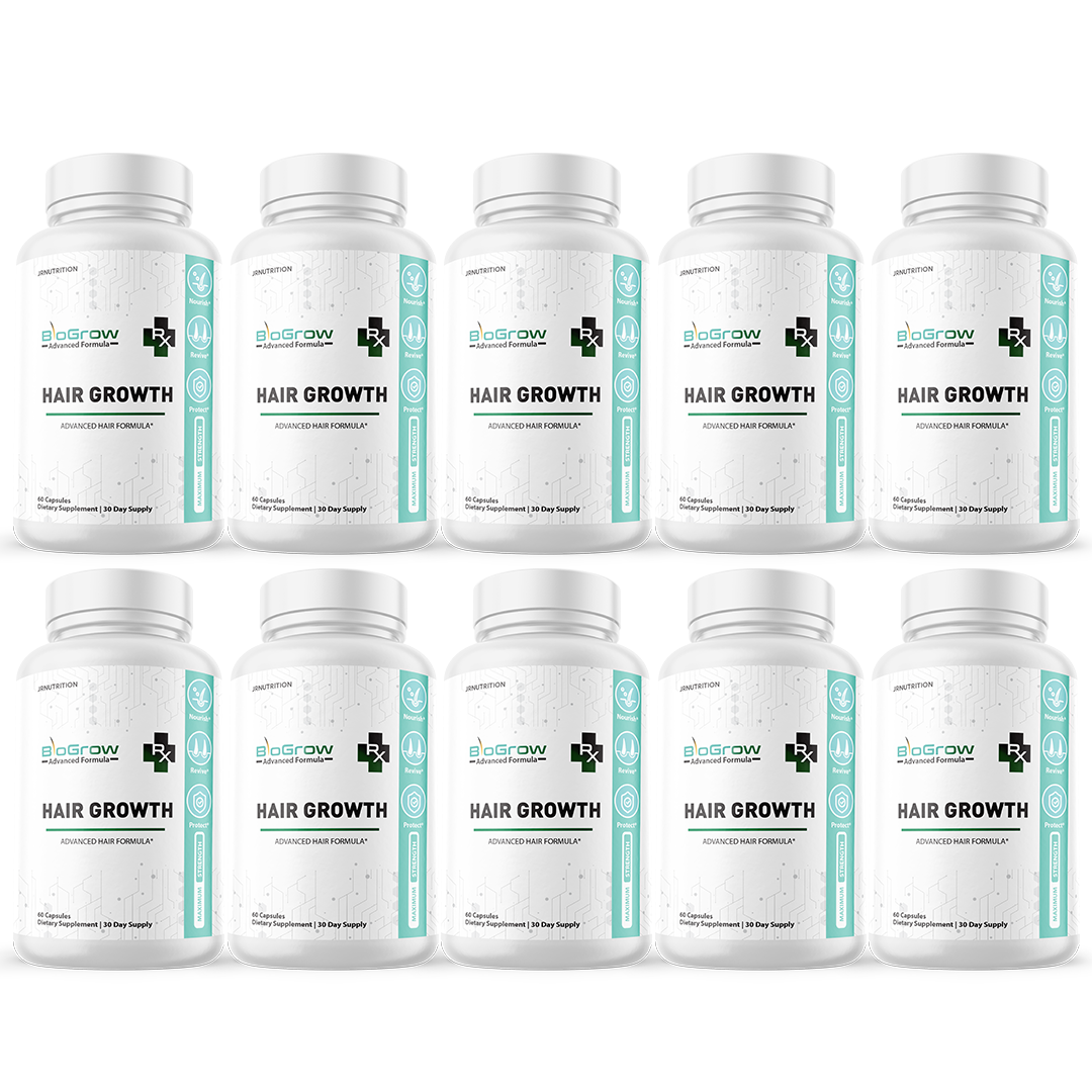 BioGrow - Hair Growth Dietary Supplement 60 Capsules (10 Pack)